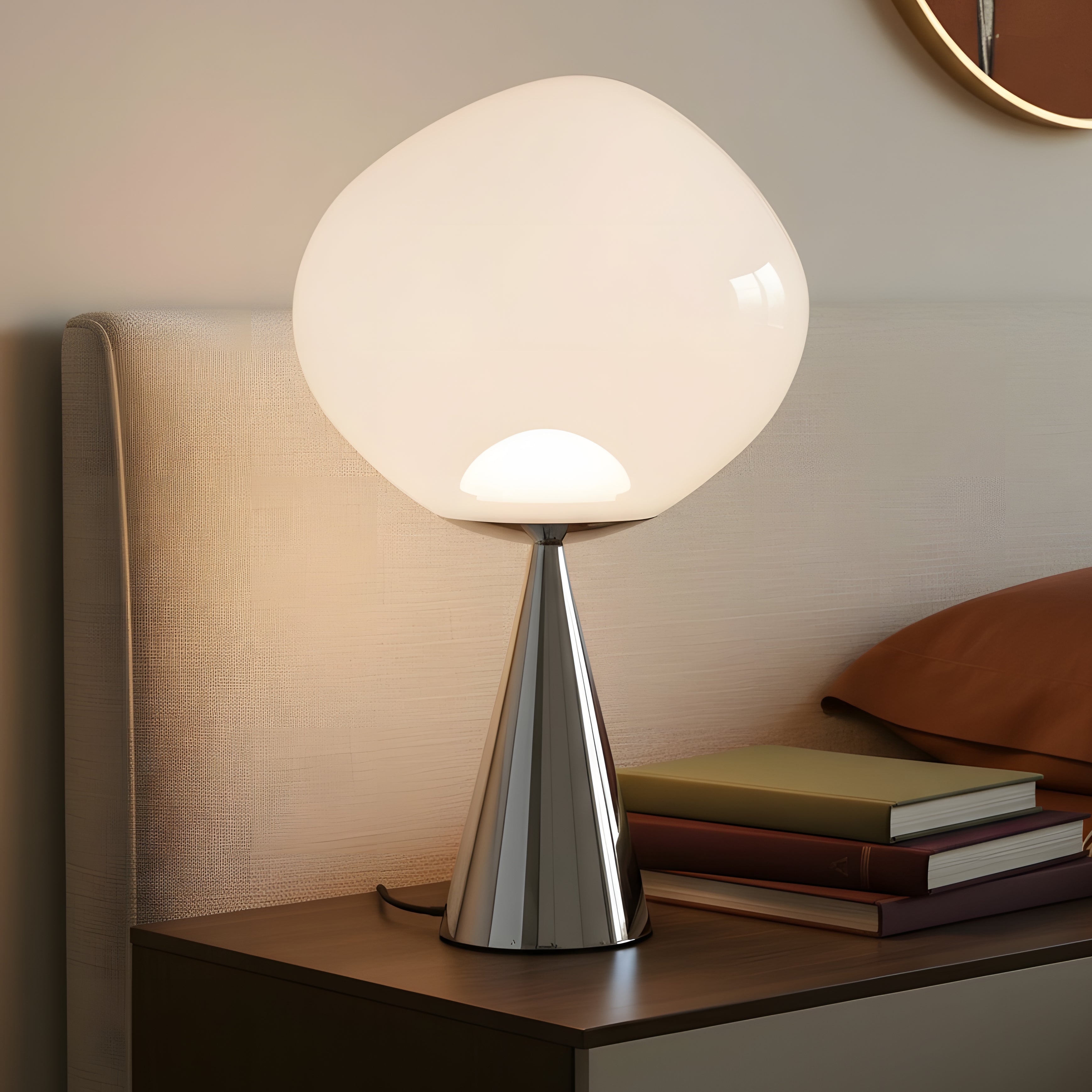 Modern Silver Cone Fat Opal Melt LED Table Lamp (5).webp__PID:f58f1bba-2408-4a2e-b7f0-f71b4474e268